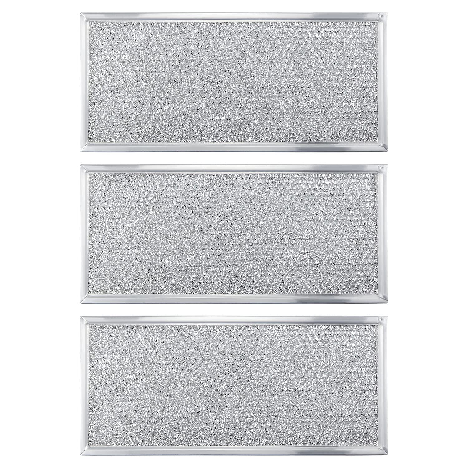 2026 Upgraded W10208631A Microwaves Grease Filter Approx. 13" x 6" by Beaquicy - Replacement for Whirlpool GE Microwaves - Pack of 2