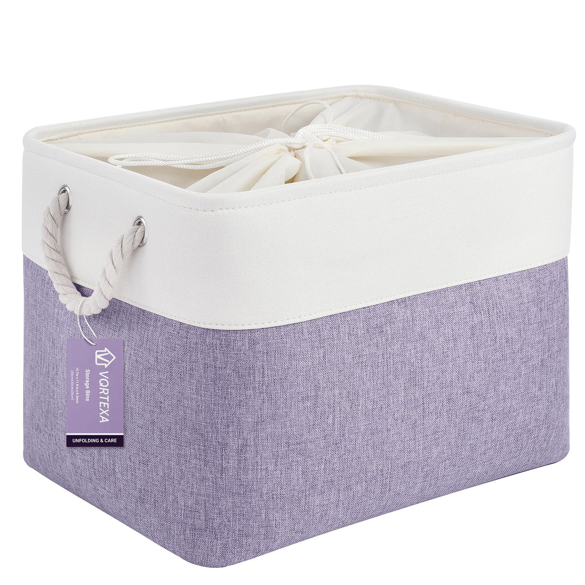 Storage Baskets for Shelves 11.8x7.9x5.2 Inch, Foldable Fabric Storage Bins with Handles, Small Storage Baskets for Organizing Closet, Office, Home Organization (1-Pack, Gray)