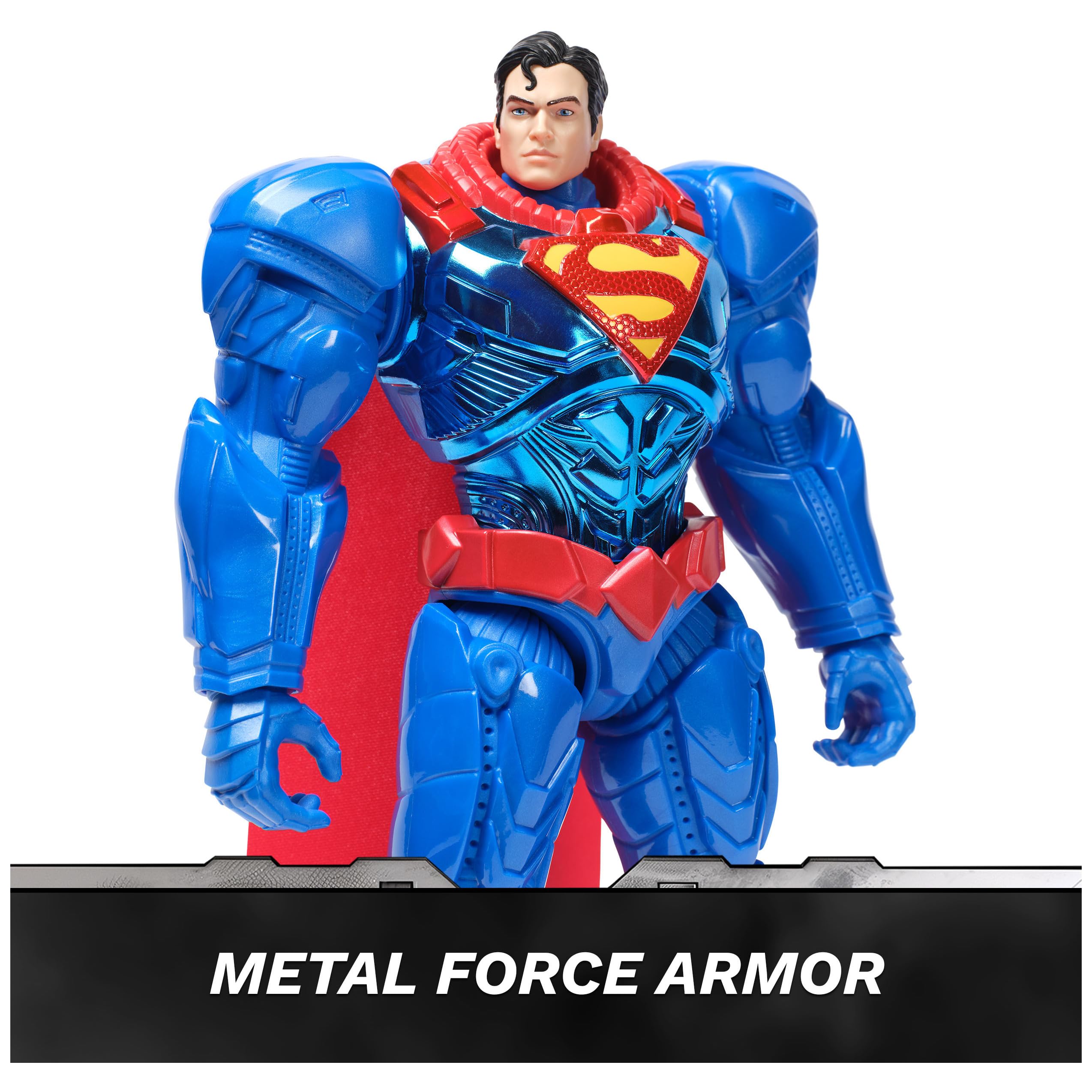 DC Comics, Metal Force Batman Action Figure, 12-Inch Extra Large Super Hero Collectible Kids Toys for Boys and Girls Ages 4 and Up