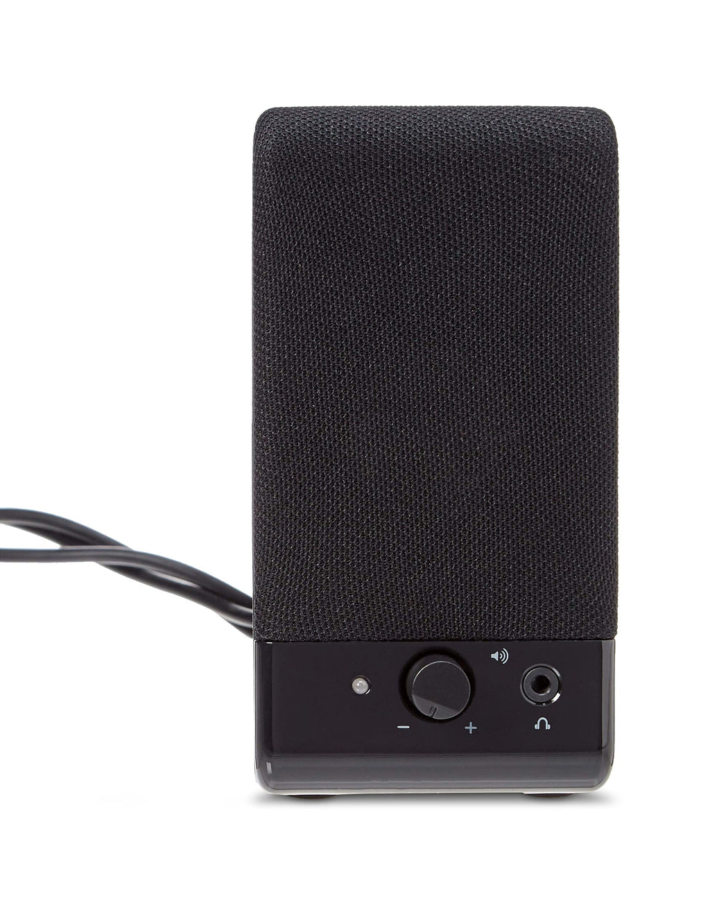 Amazon Basics AC-Powered Computer Speakers for Desktop or Laptop PC with Volume Control, Headphone Jack, Black (US Version)