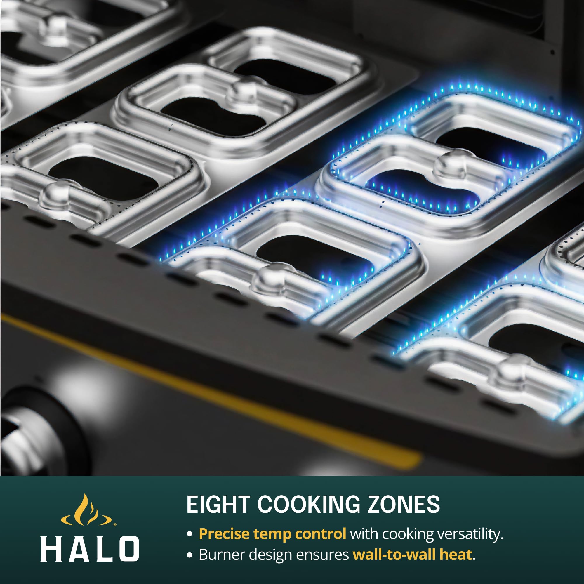 HALO Elite1B Outdoor Griddle | 2 Cooking Zones | 284sq. In. (21″ x 13.53″) Wind-Proof Cooking Surface | Portable Flat Top for Camping, Tailgates, and Patios | Propane Gas Grill | HZ-1007-ANA