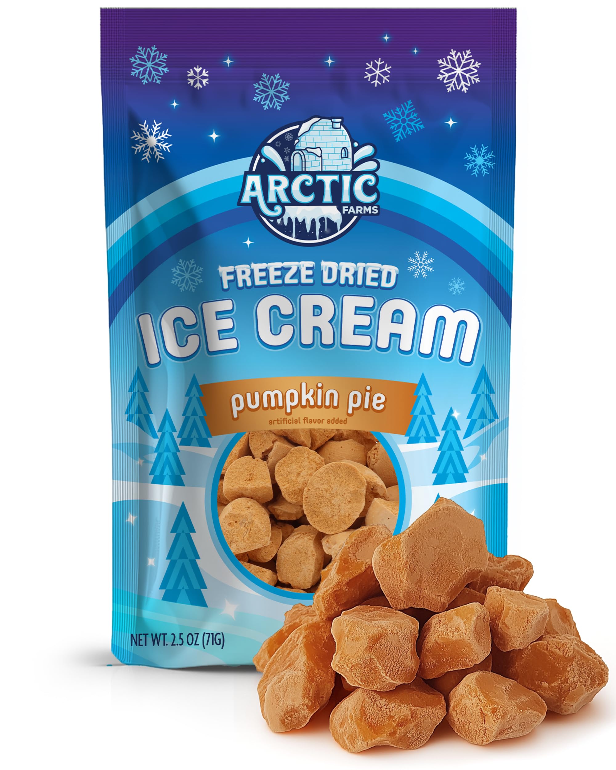 Arctic Farms Freeze Dried Ice Cream Bits Bagged and Boxed - Does Not Melt (1lb, S'mores)