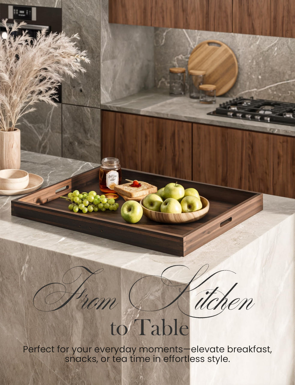 TIDITA Stove Top Covers for Electric Stove 30”x22” (Outer) / 28.9”x20.8” (Inner) - Acacia Wood Noodle Board for Gas Stovetop - Stove Top Covers for Gas Burners - Sink Cover For Counter Space