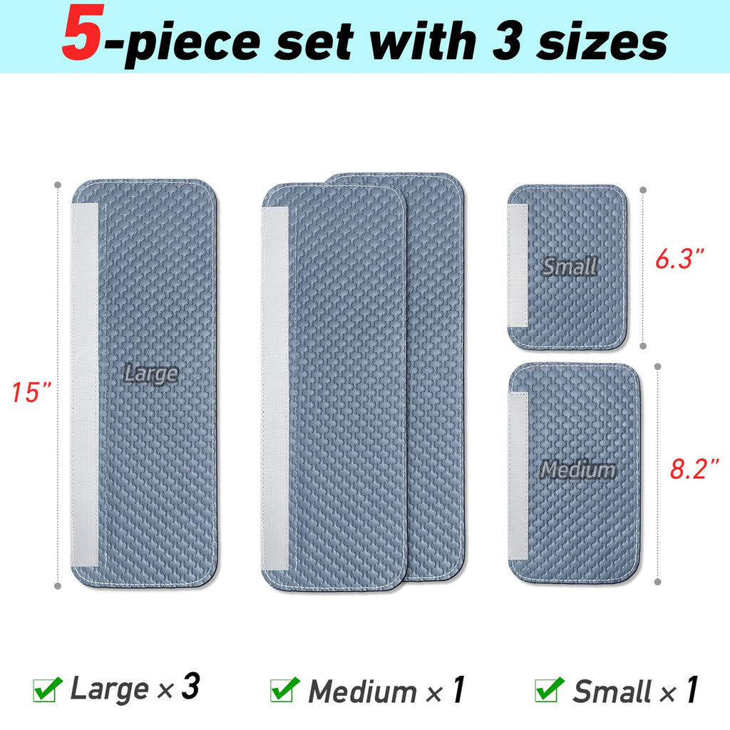 Refrigerator Door Handle Covers, Set of 4, Performance Appliance Handle Covers, Non-Slip Fridge Door Handle Covers, Keep Your Kitchen Clean, Microwave Oven Dishwasher door Handle Protectors(Brown)
