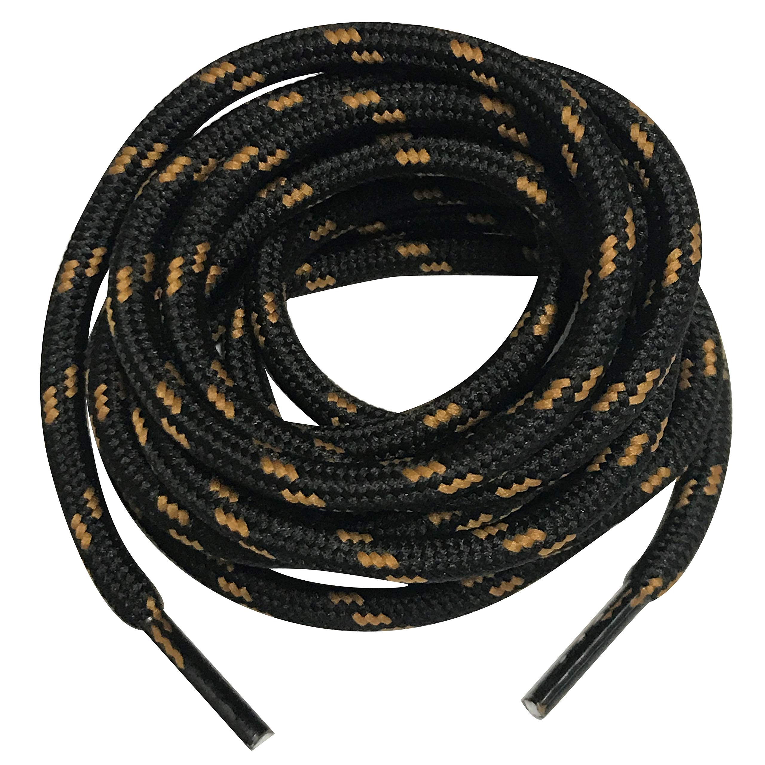 B&Q 3 Pairs Heavy Duty Round Boot Laces Shoelaces for Hiking Walking Construction Safety Work Boots Shoes