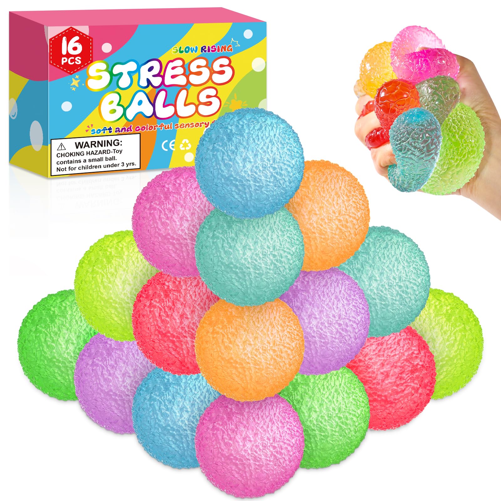 24 Pack Slow Rising Ice Cube Squishy Stress Balls，Stress Cube for Adults Kids , Bulk Taba Squish Fidget Toys, Square Squeeze Toy for Classroom Prizes, Mini Nice Cube Squishy for Party Favors