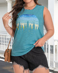 Plus Size Tops for Women Sleeveless Summer Tank Top Loose Fit Casual Tunics Shirts 2026