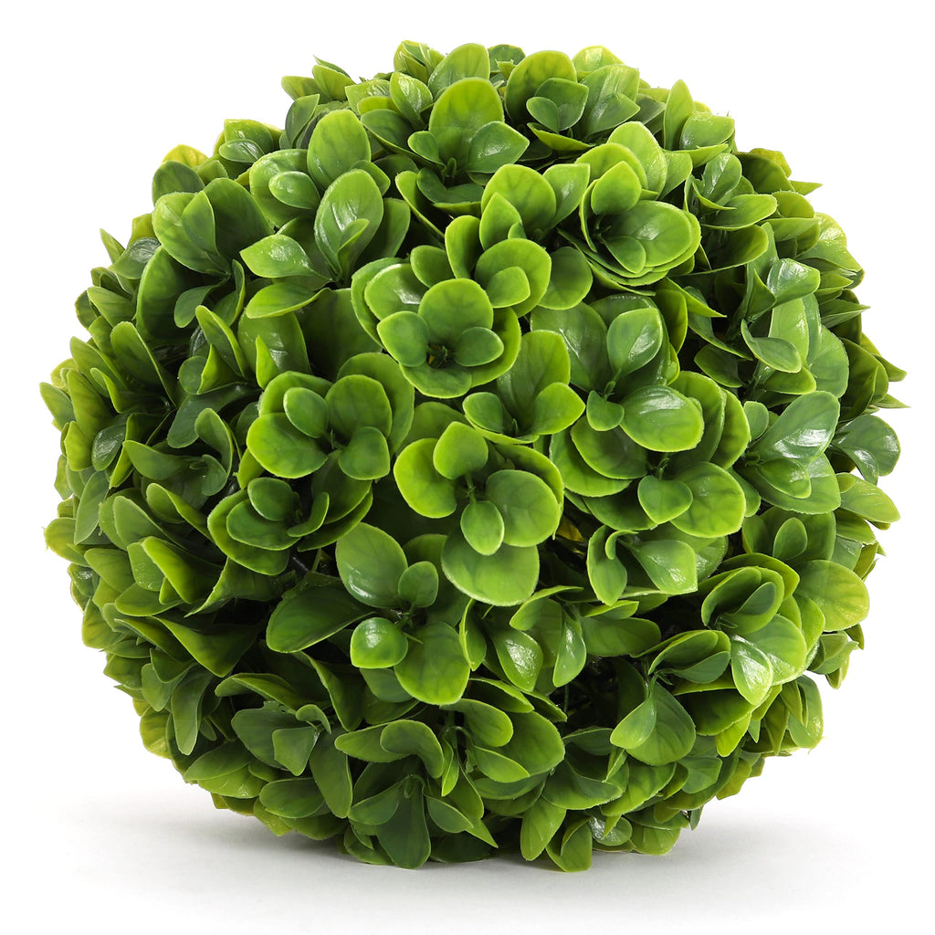3rd Street Inn XL Baby's Breath Topiary Ball - Artificial Plant Set - Indoor/Outdoor Wedding Party Decor - Faux Foliage Garden Sphere - Tree and Bush Substitute (19")