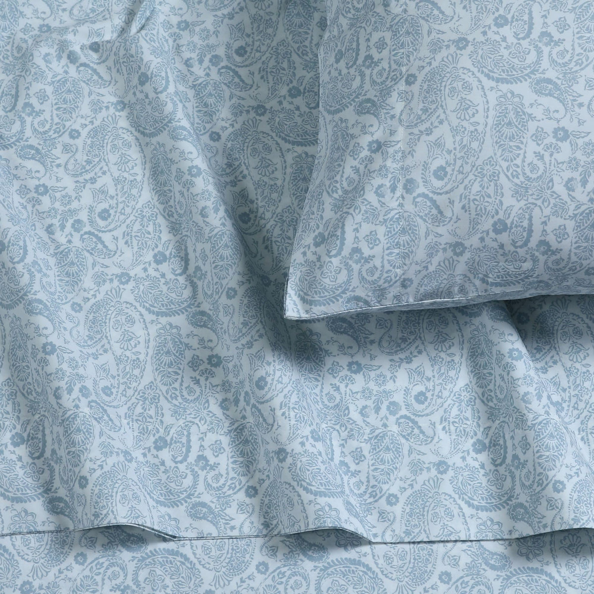 Tribeca Living 1000 Thread Count Egyptian Cotton Sheets King Size - Silky Smooth Sateen Weave for Luxurious Sleep - 22 Inch Deep Pocket 4-Piece Set in Classic Blue