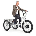 ANCHEER Electric Tricycle for Adults, Peak 600W Folding Electric Trike, 24" 499Wh Ebike for Seniors, 15.5MPH Electric Bike, Removable Battery, 3 Wheel, LCD, Rear Differential, Basket