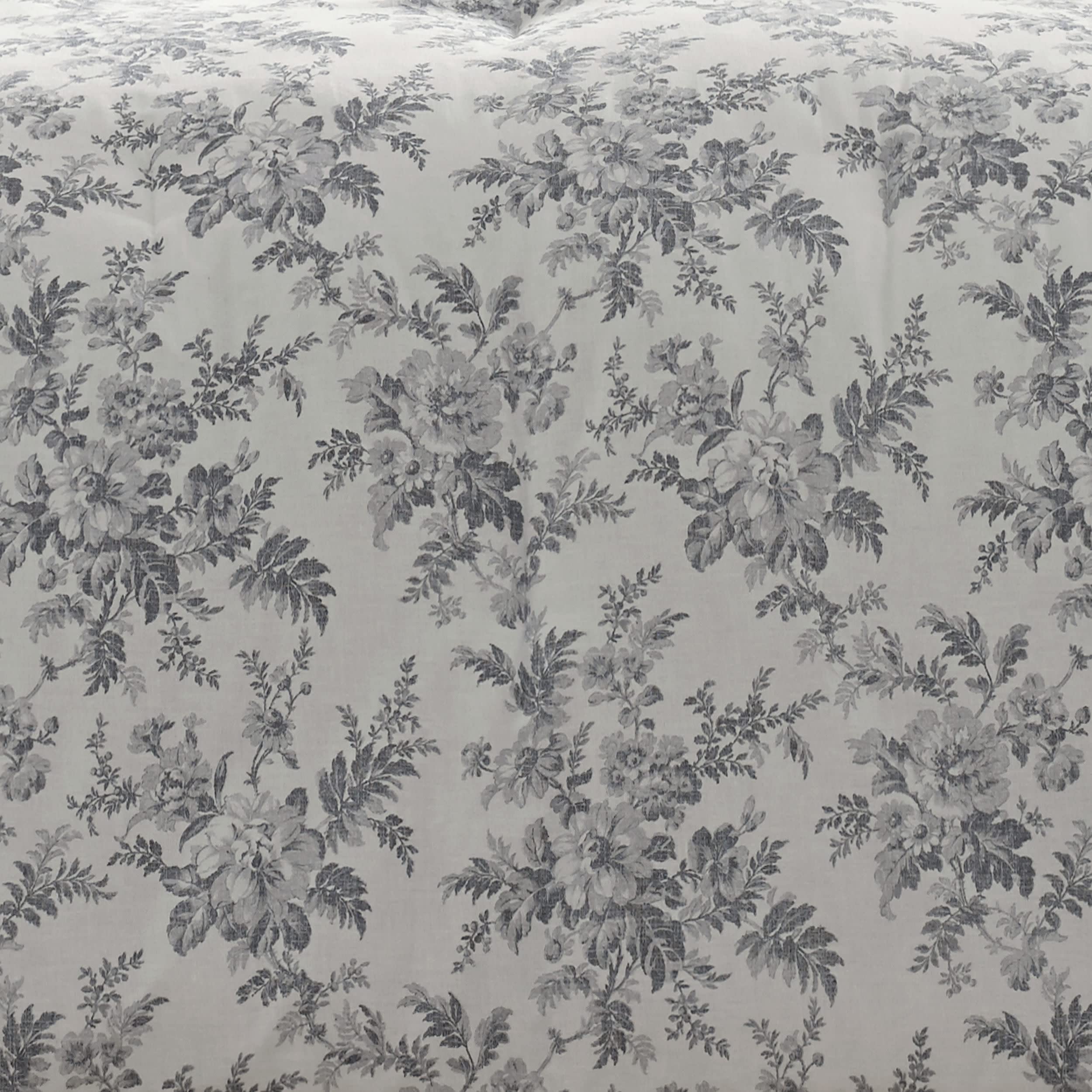 Laura Ashley - Duvet Set, Super Soft & Cozy Bedding, Includes Matching Shams & Bonus Throw Pillow Covers, Coquette Room Decor (Hope Patchwork Blue, Twin)