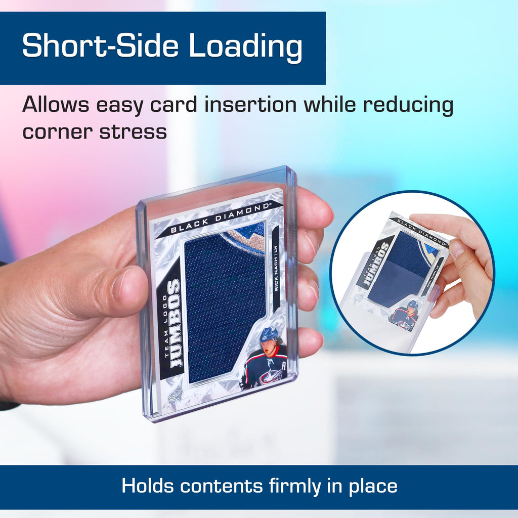 BCW 108 PT. Thick Card Topload Holder - Pack of 1 | Durable Rigid PVC Toploader | Toploaders for Memorabilia, Jersey, Patch, and Relic Cards