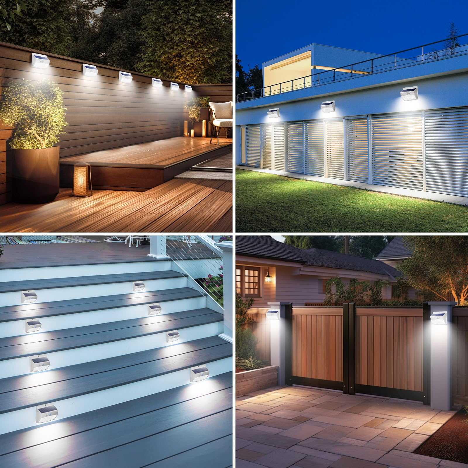Peasur 1 Pack Solar Motion Lights Outdoor, Solar Security Light with 3 Modes, IP65 Waterproof Flood Lights Outside for Camping Garden Patio Garage Backyard, Brown Warm