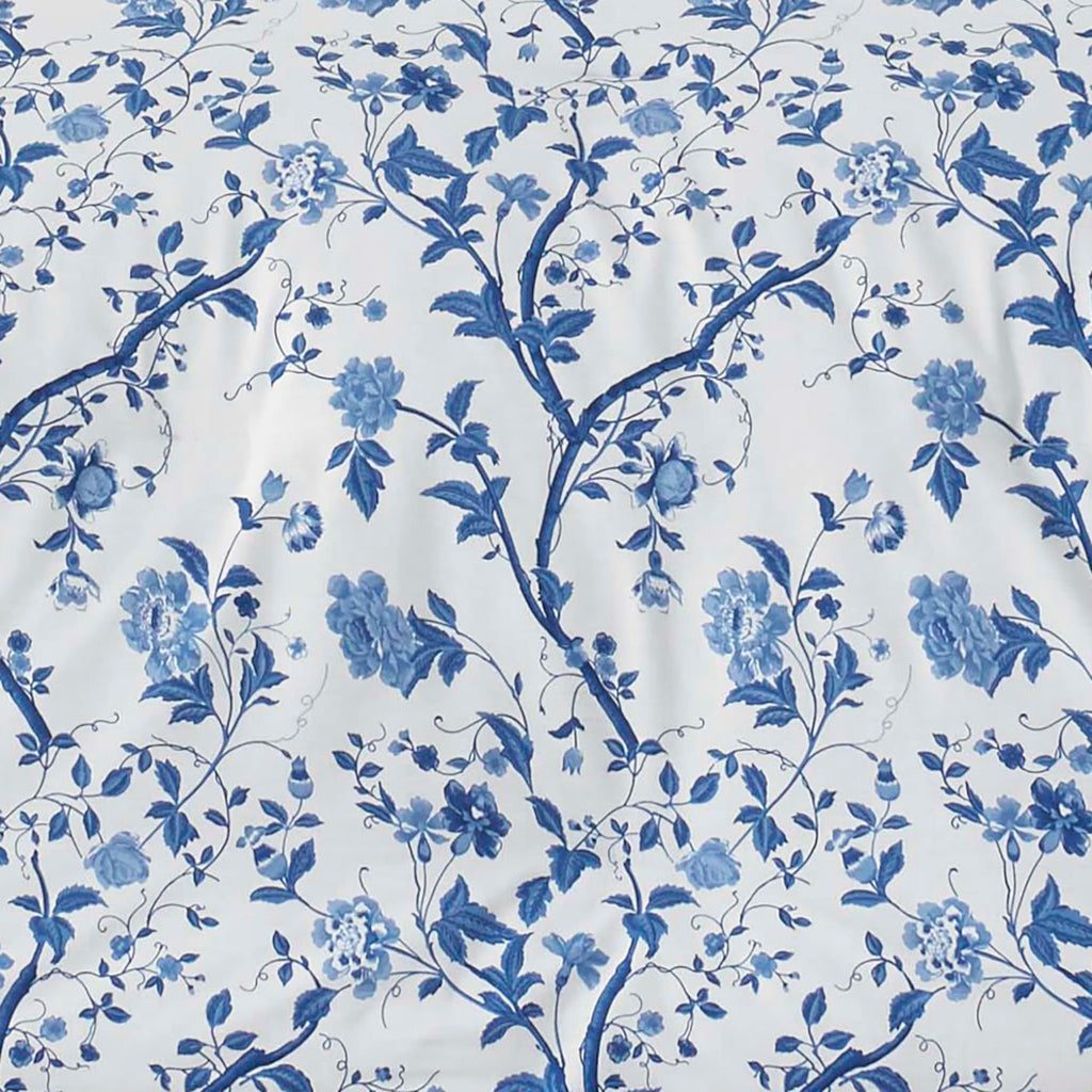 Laura Ashley - Duvet Set, Super Soft & Cozy Bedding, Includes Matching Shams & Bonus Throw Pillow Covers, Coquette Room Decor (Hope Patchwork Blue, Twin)