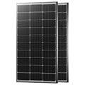 JJN 100 Watt Solar Panels, 10BB Monocrystalline 12V 100W Solar Panel, 23% High Efficiency PV Module Power Charger for RV, Home, Farm, Boat, Caravan and Off-Grid Applications