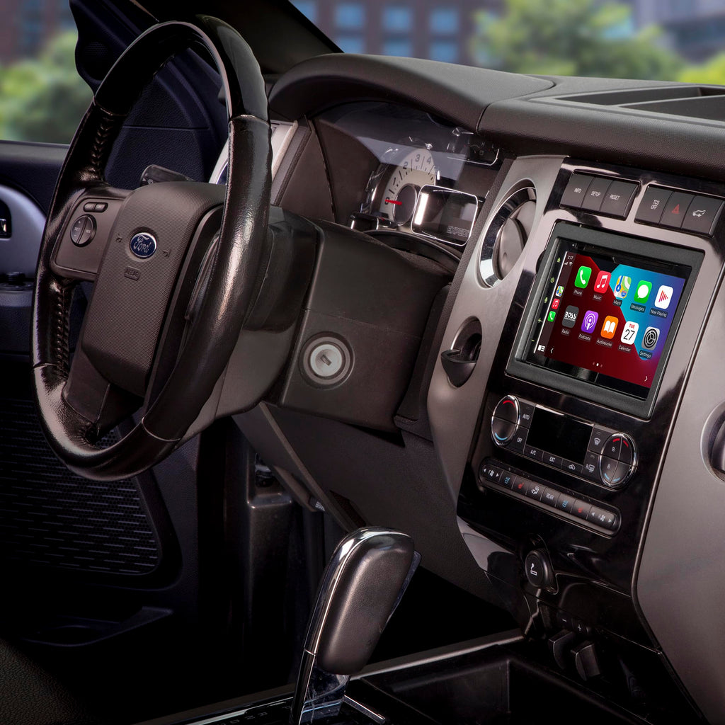 Scosche ICFD6BN Double DIN Radio Installation Dash Kit Compatible with Select 2007-2010 Ford and Mercury Vehicles - Complete Basic Aftermarket Car Stereo Install Kit - See Fit Guide Image for Vehicles