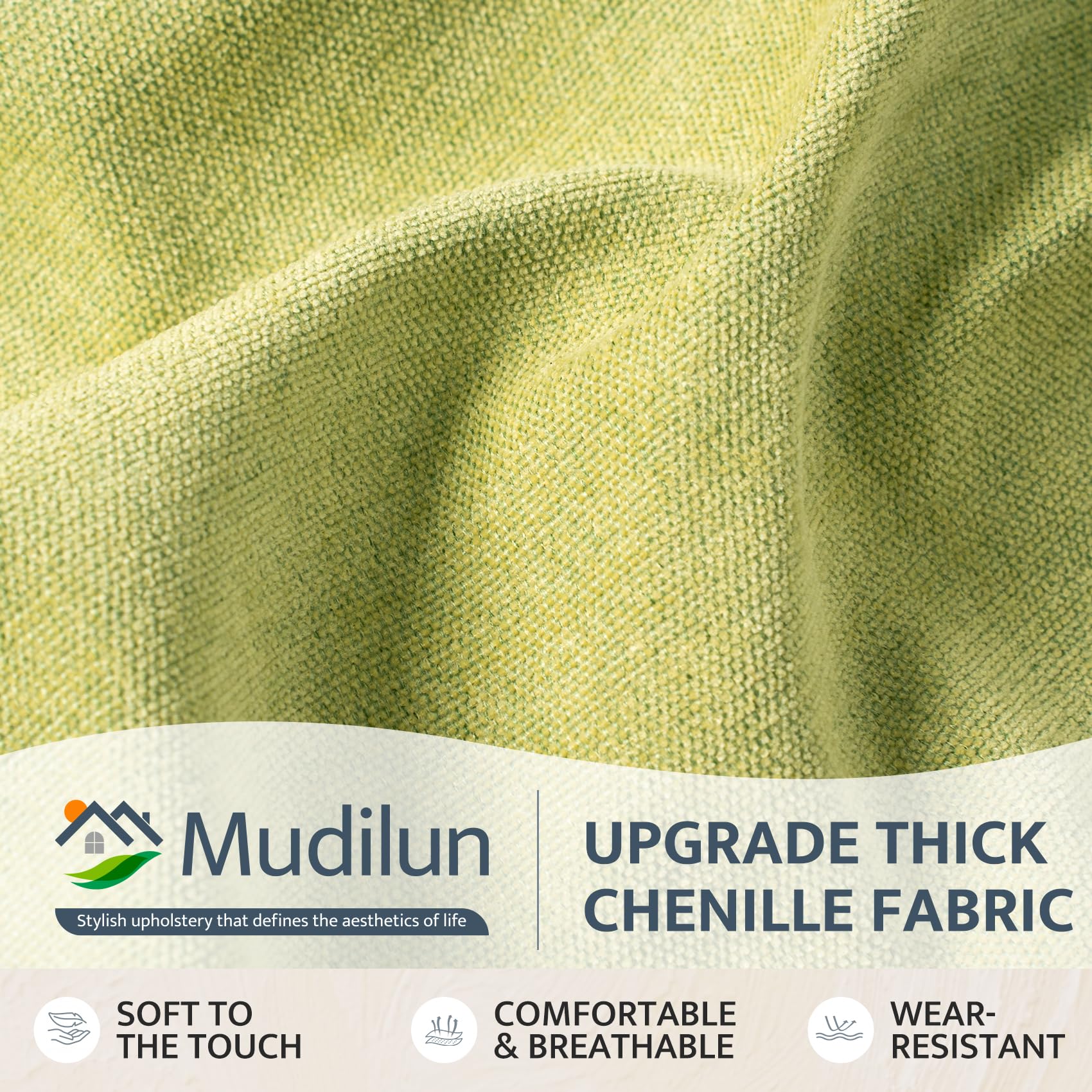 mudilun Rocking Chair Cushion - Non-Slip Tufted 4-Inch Thickened Rocking Chair Cushions with Ties Indoor/Outdoor Wooden Rocking Chair Pad for Living Rooms, Bedrooms, and Balconies