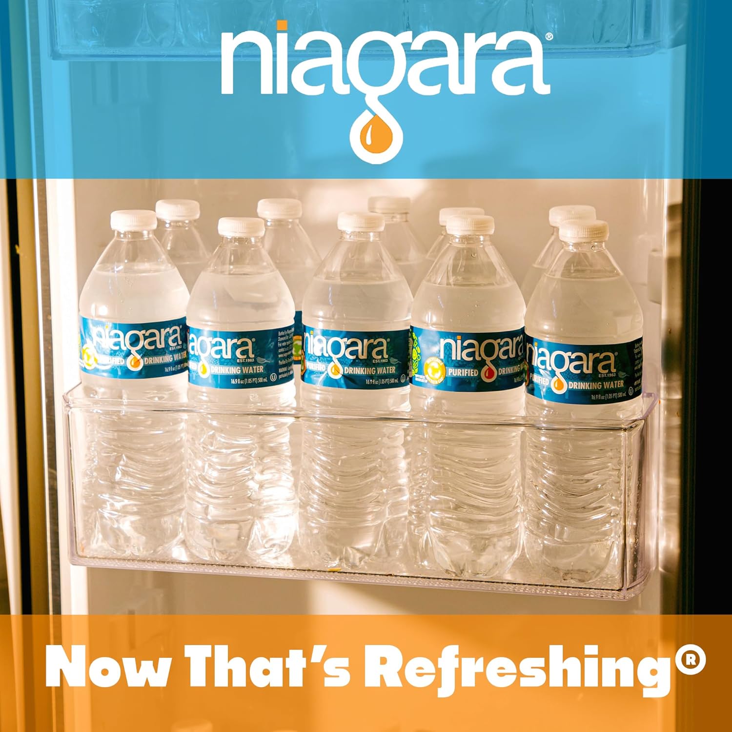 Niagara Bottled Water Full Pallet, 16.9 Oz, 48 Cases Wholesale