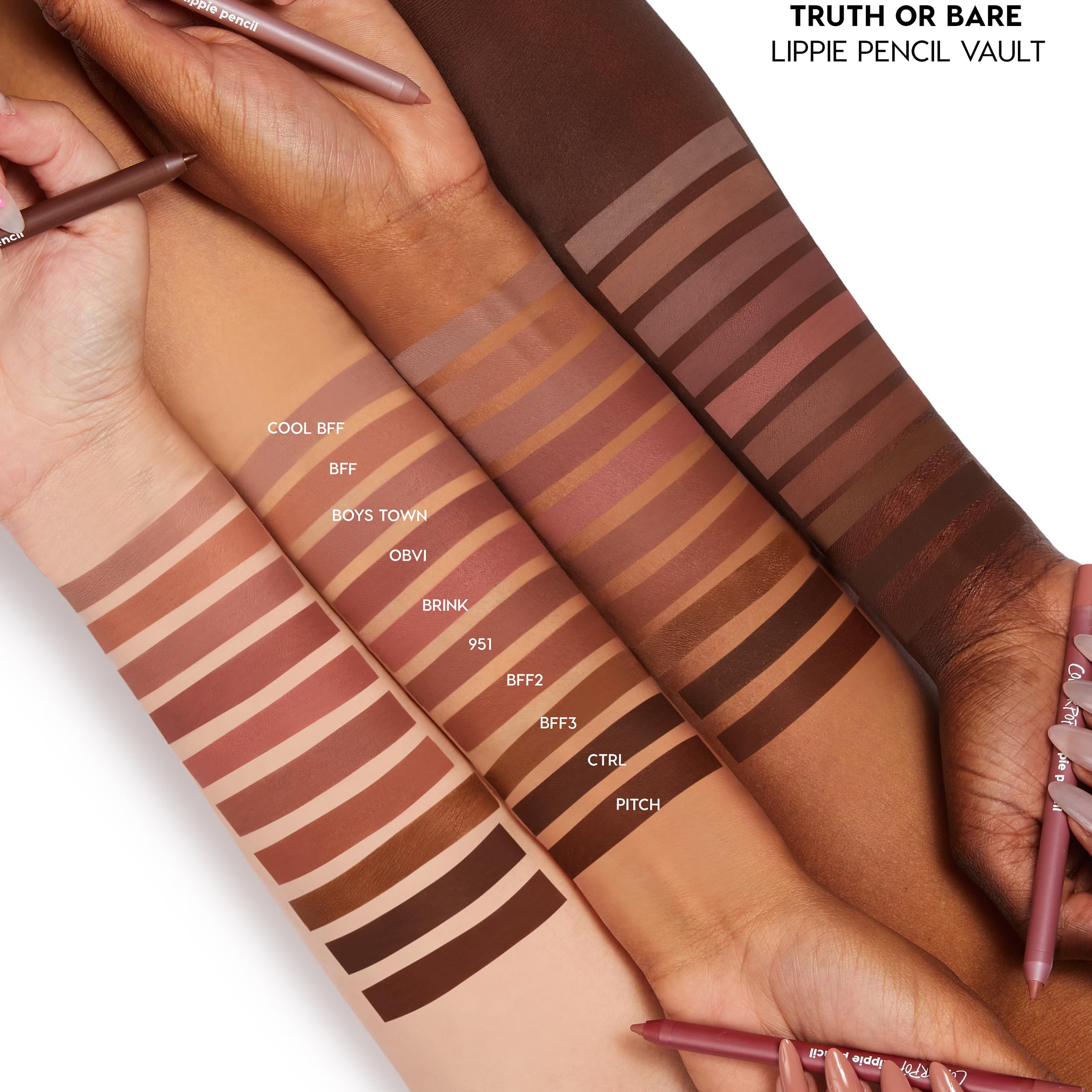 ColourPop Lil Box of Lippie Pencils Makeup Kit - 10-Piece Vegan Lip Liner Set with Creamy, Long-Wearing Formula - Includes New Shades to Deliver Bold, High-Impact Color (3.05 oz)