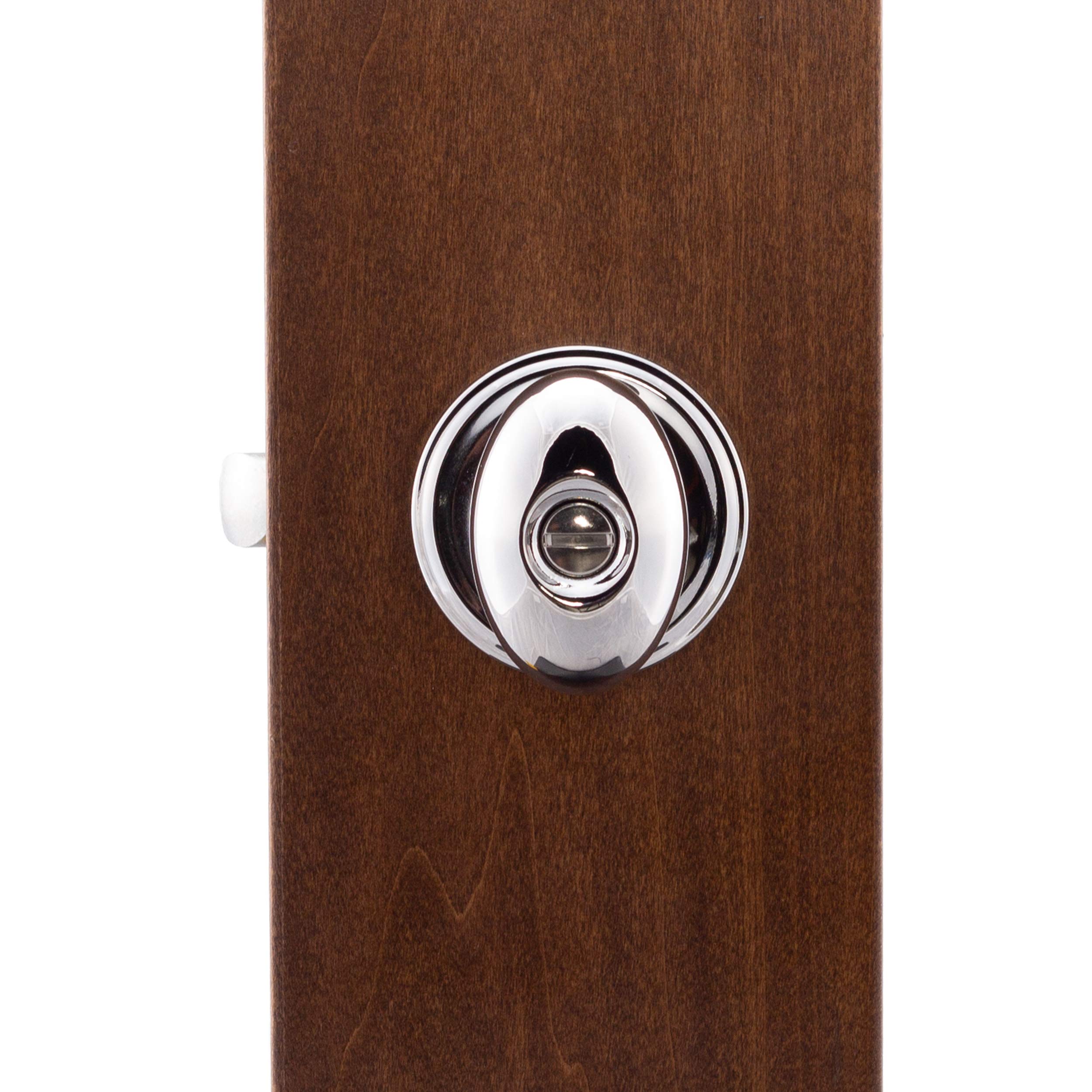 Copper Creek EK2090BC Egg Door Knob, Dummy Function, 1 Pack, in Black