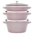 Staub Cast Iron 4-pc Stackable Set - Dark Blue
