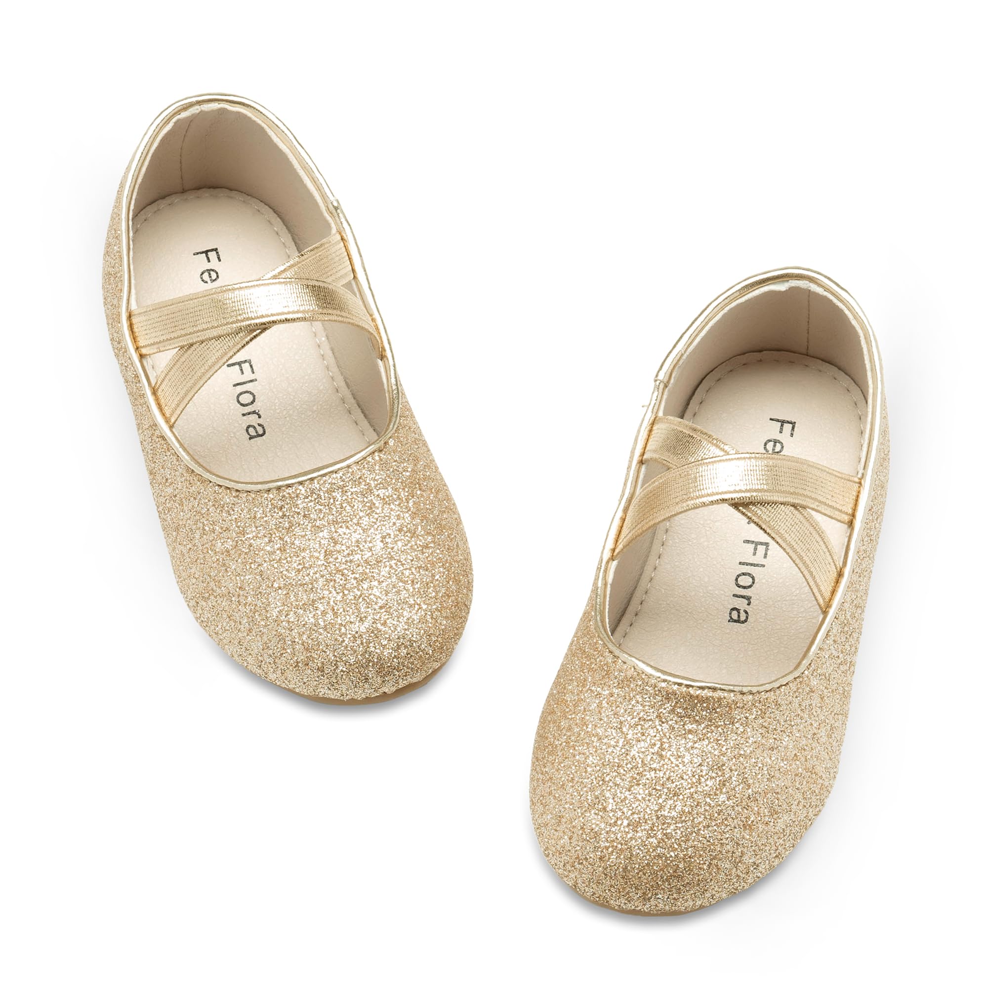 Felix & Flora Toddler Girl Dress Shoes - Flower Girl Ballet Mary Jane Flats Party School Wedding