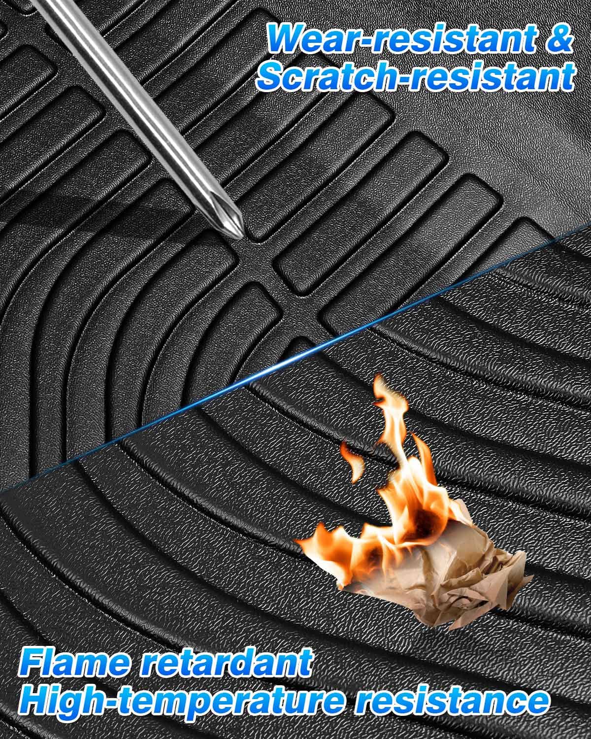 Cartist Floor Mats Compatible with Kia EV6 2022 2023 2024 2025 2026 Accessories All Weather Floor Liner Front & Rear 2 Rows Car Carpet Protection TPE Odorless