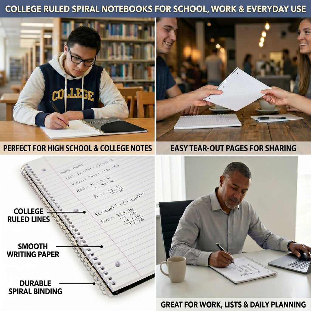Trail maker Bulk Notebooks (2000 Pack), One Subject Notebooks College Ruled, 140 Pages (70 Sheets),Spiral Bulk Notebooks for Kids, School Supplies, Journaling, Note Taking, Students, and Work