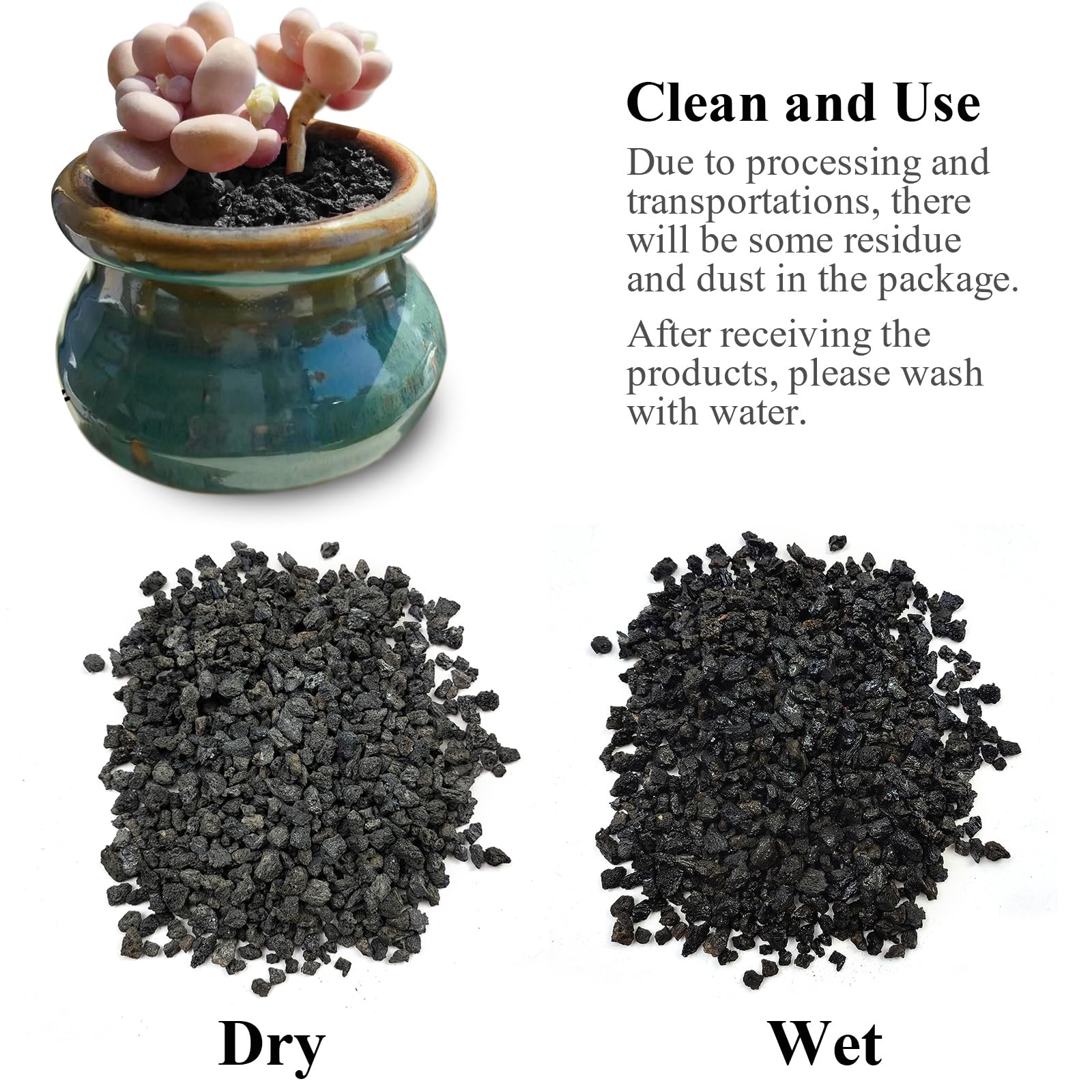 FANTIAN 2 lbs Red Lava Rocks for Plants,1/4 Inch Crush Volcanic Rock Gravel Potting Mix for Succulent Cactus Bonsai Aquarium Fire Pits and Garden Landscaping