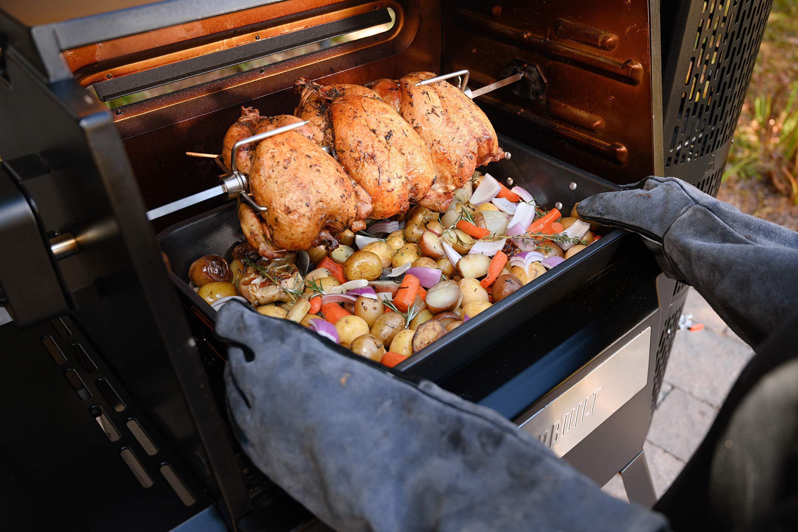 Masterbuilt® Gravity Series Rotisserie Accessory Attachment with Stainless Steel Spit Rods, Meat Claws and and Electric Power Source, Model MB20091220