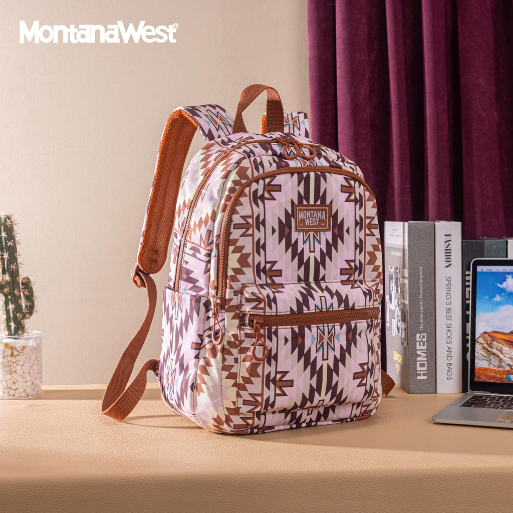 Montana West Backpack Purse for Women Western Aztec Backpack Purse Lightweight Casual Daypack for Travel