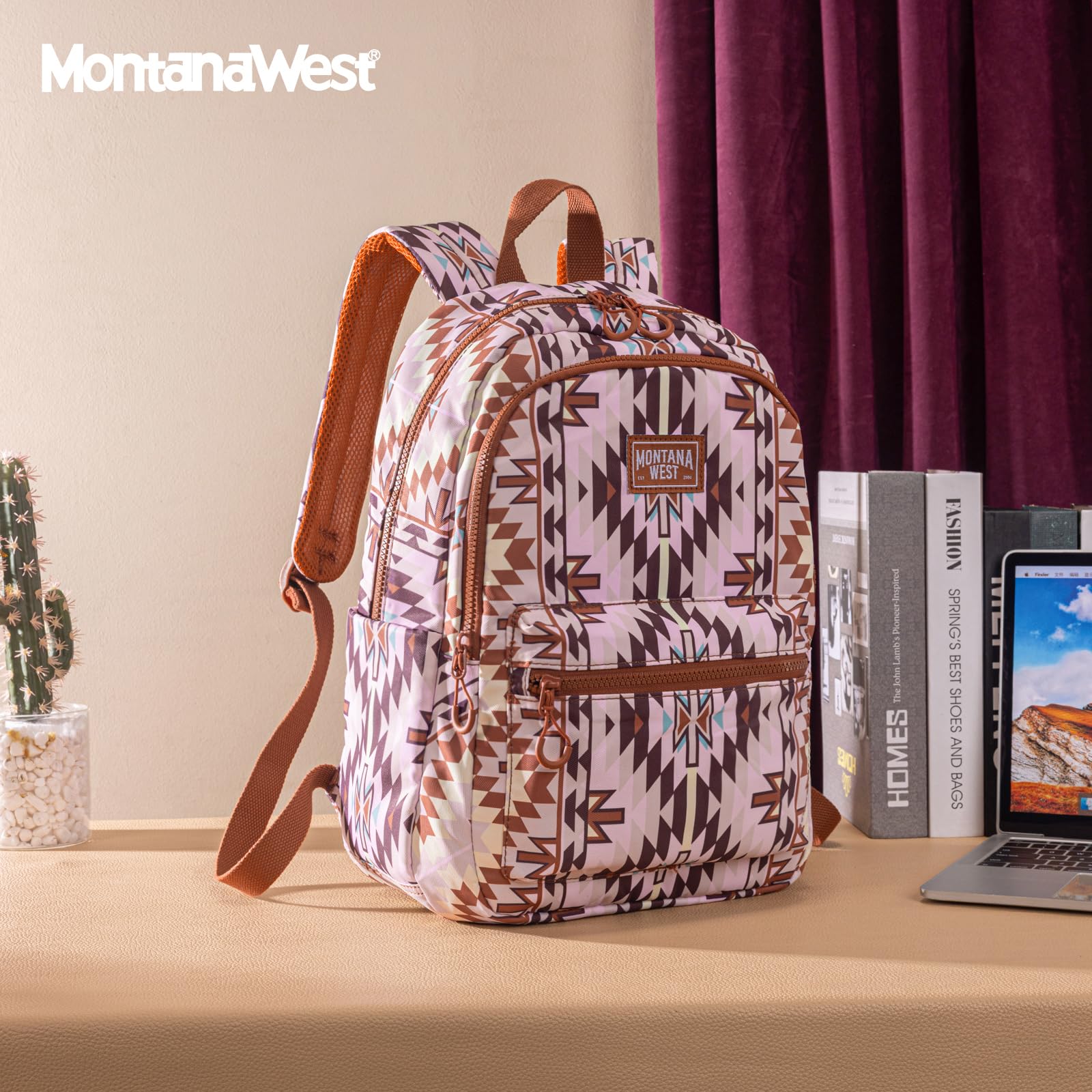 Montana West Backpack Purse for Women Western Aztec Backpack Purse Lightweight Casual Daypack for Travel