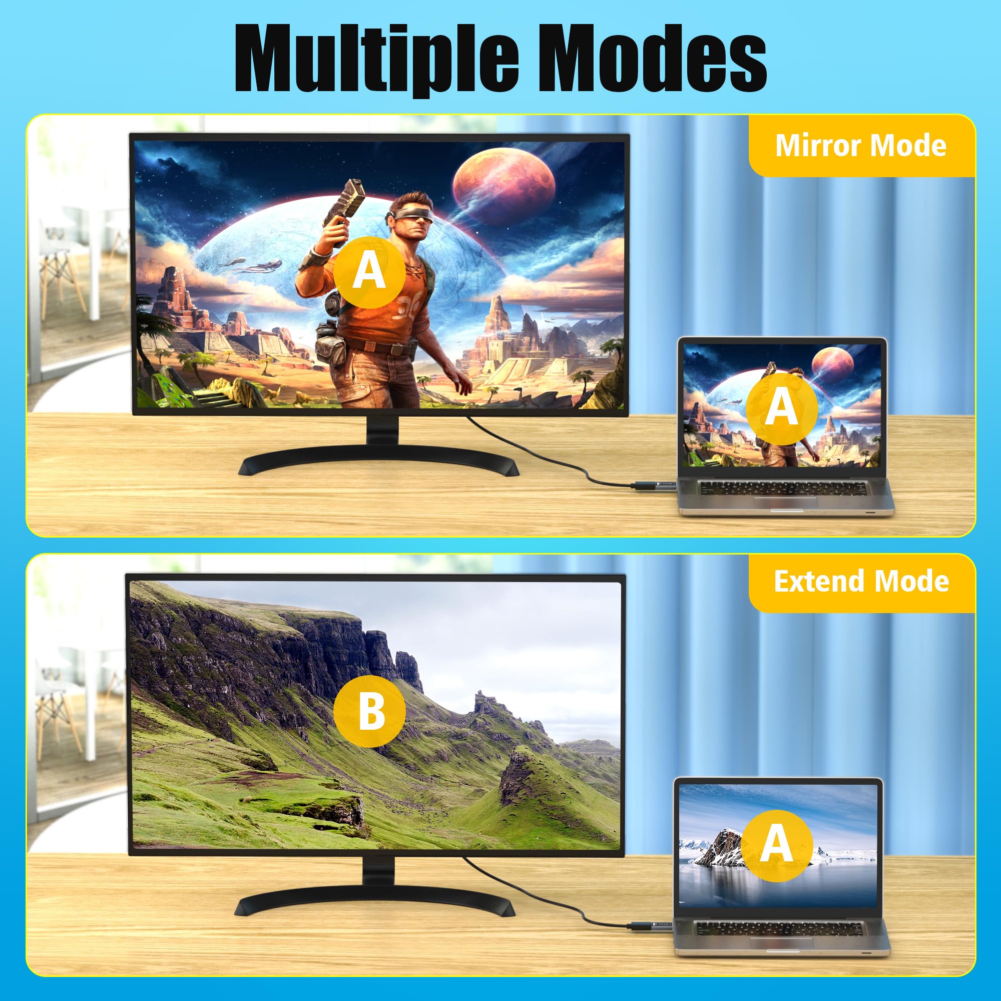 AGVEE 1 Pack Display Port to HDMI 4K@30HZ Adapter, Alloy Shell DP Displayport PC to HDMI Display Coulper Converter, Backward Compatibile with 2K@60HZ 1080P@120HZ Full HDTV, Uni-Directional, Black