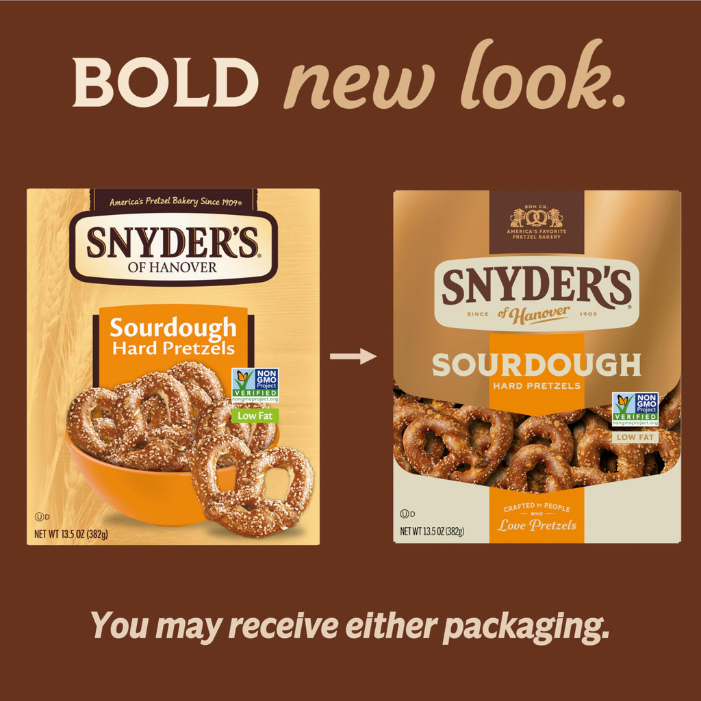 Snyder's of Hanover Pretzels, Sourdough Hard Pretzels, 13.5 Ounce Box