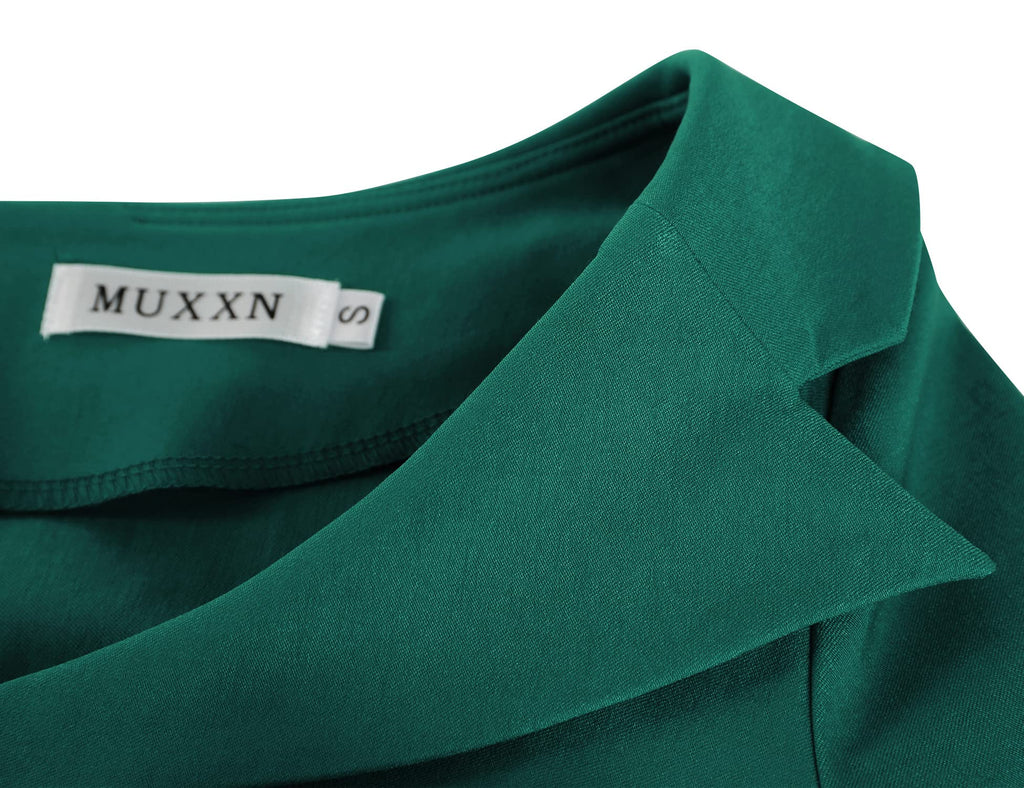 MUXXN Women's Classic Vintage Sweetheart Neckline Cocktail Prom Tea Dress