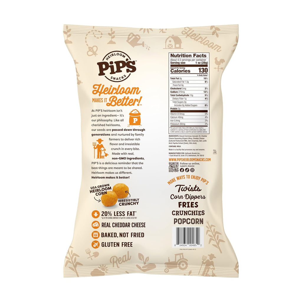 Heirloom Cheddar Cheese Balls by Pipcorn, 4.5 Oz