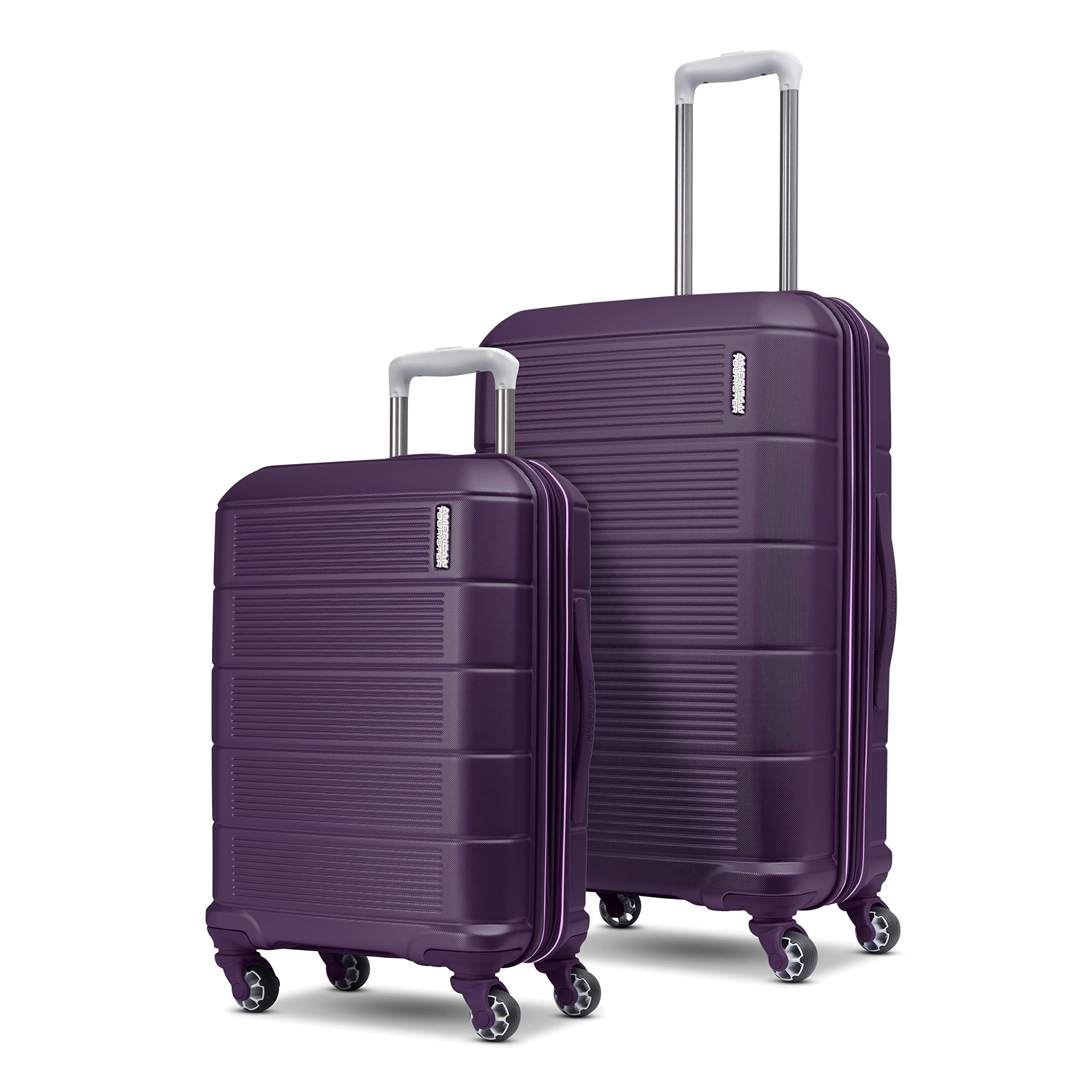 American Tourister Stratum 2.0 Expandable Hardside Luggage with Spinner Wheels, 2-Piece Set 20/28, Blue