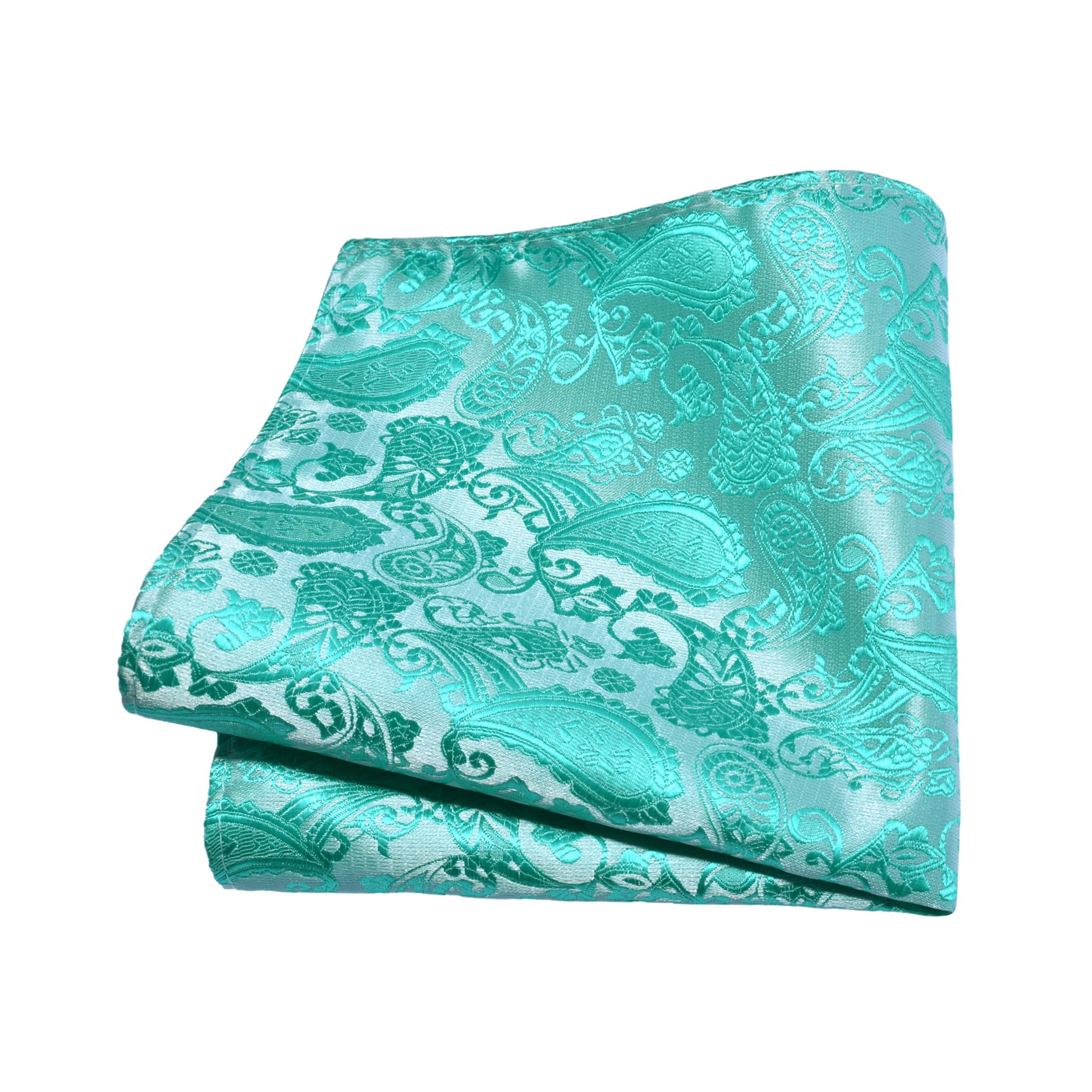 GUSLESON 3.15"（8cm） Mens Paisley Tie and Lapel Pin Necktie Hankerchief Cufflinks Set for Men