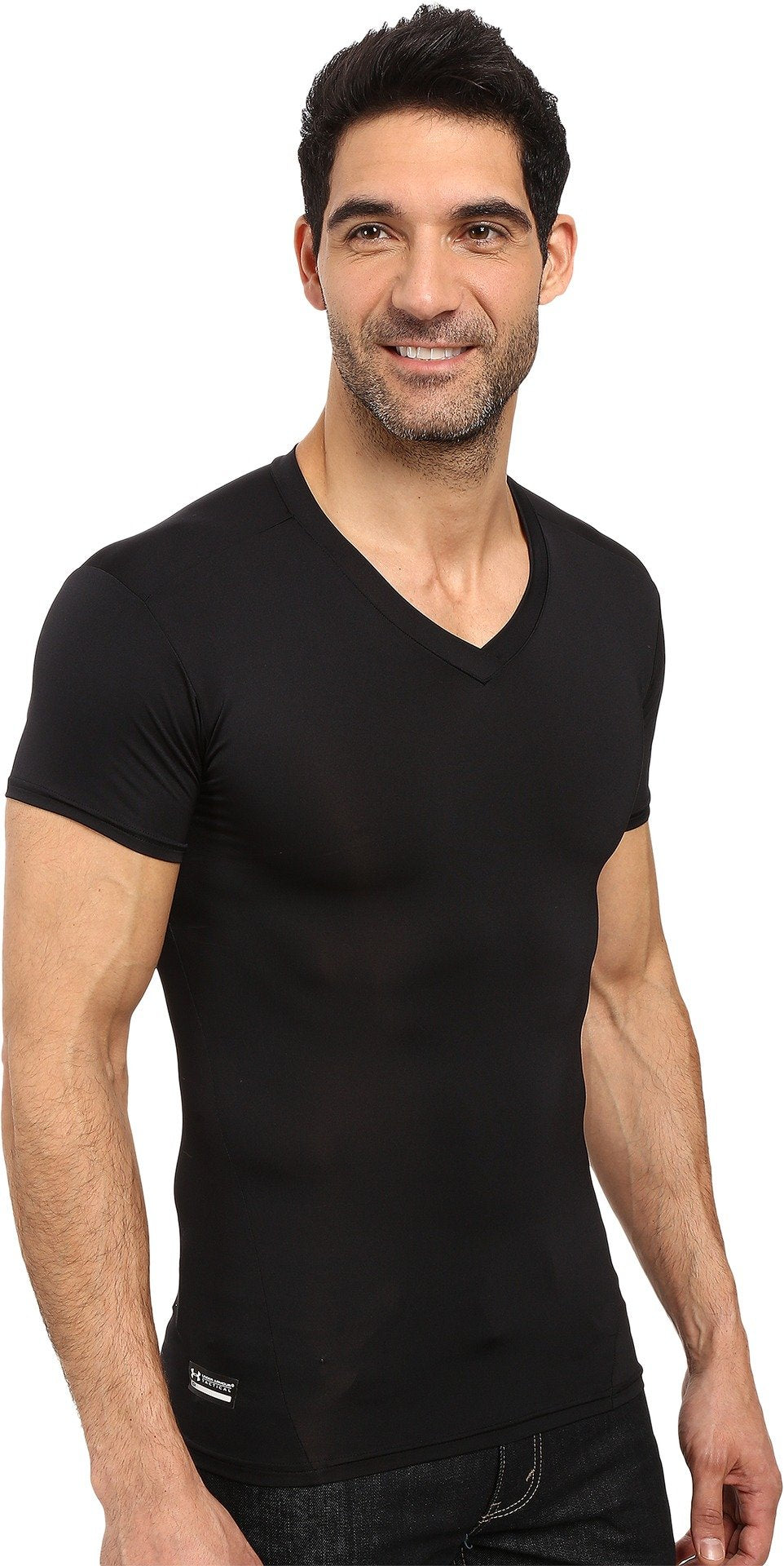 Under Armour Men's Heatgear Tactical V-neck Compression Short-sleeve T-shirt
