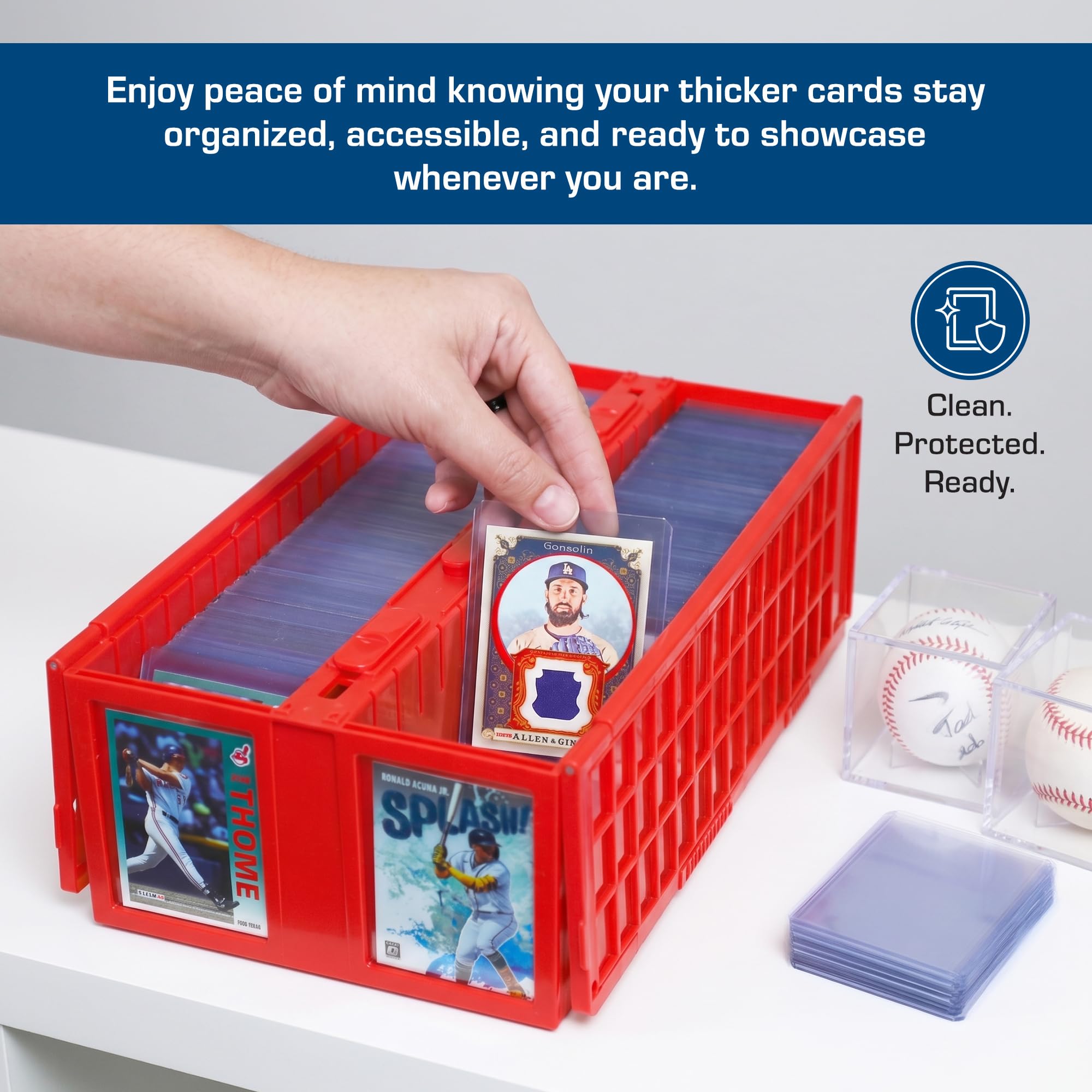 BCW 108 PT. Thick Card Topload Holder - Pack of 1 | Durable Rigid PVC Toploader | Toploaders for Memorabilia, Jersey, Patch, and Relic Cards