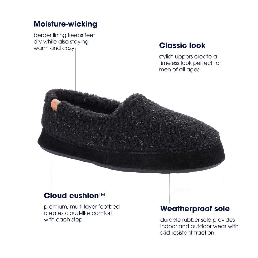 Acorn Men's Memory Foam Slippers