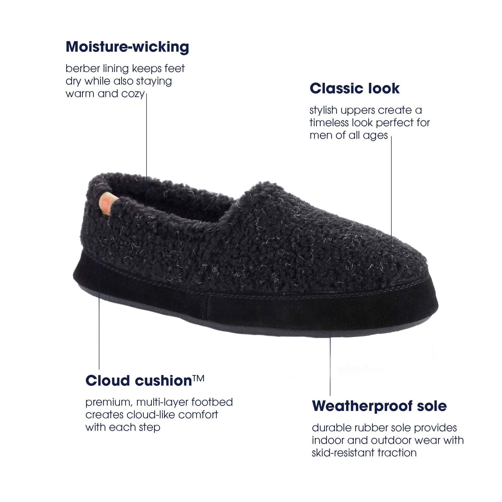 Acorn Men's Memory Foam Slippers