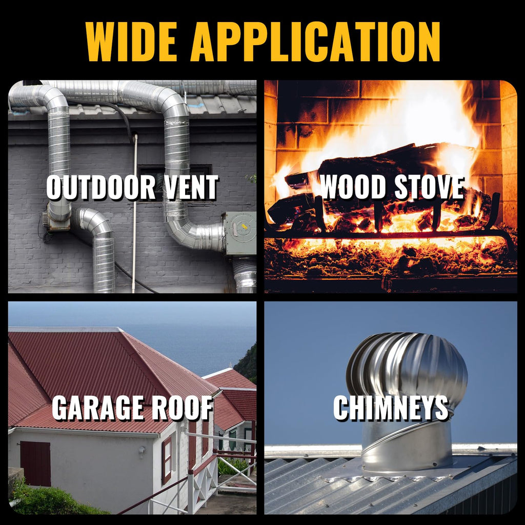 VIVIDA #1 Metal Roof Pipe Flashing, Metal Roofing Pipe Boot Kit, High Temp Silicone Vent Boot, for Tube OD 1/4" to 2", Square Base, Screws & Hex Socket Included, 1 Pack, Black