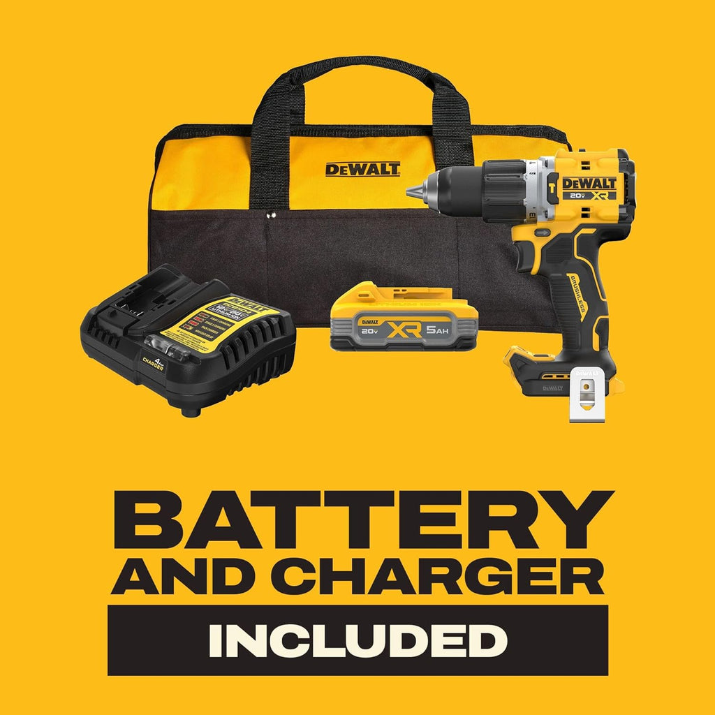 DEWALT 20V MAX Cordless Drill and Impact Driver, Power Drill Brushless 2-Tool Power Tool Combo Kit, Includes 2 Batteries, Charger and Bag (DCK277D2)