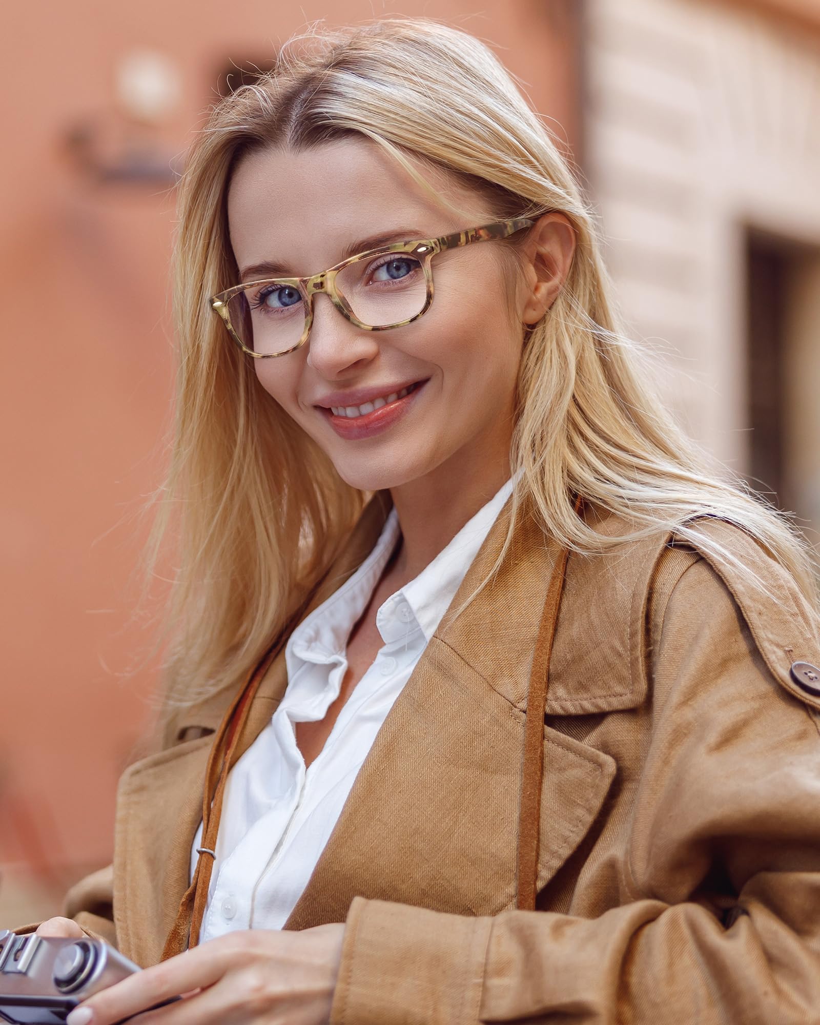 JOLISU Reading Glasses For Women - 5 Pack Stylish Readers For Womens Men Spring Hinge Eyeglasses -Blue Light Blocking Protection Frame (0.50)
