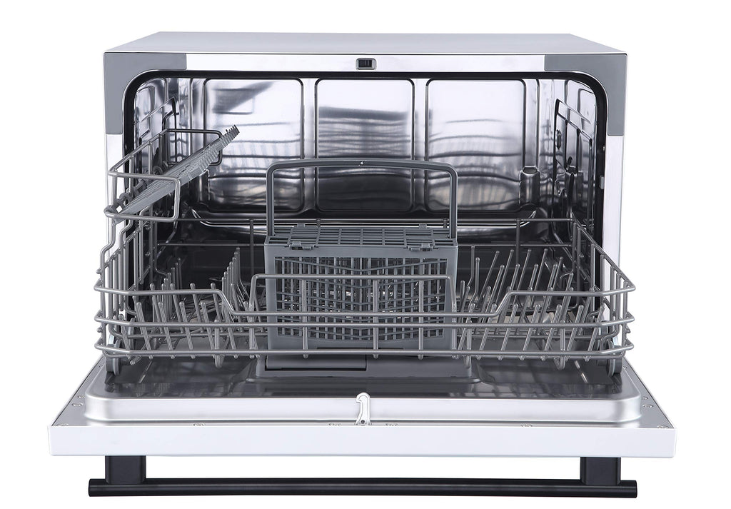 Farberware Compact 6-Place Setting Dishwasher - Portable Mini Countertop Dishwasher with 7 Wash Programs - Perfect for Small Spaces Like Apartment, Dorm, Boat, Camper/RV