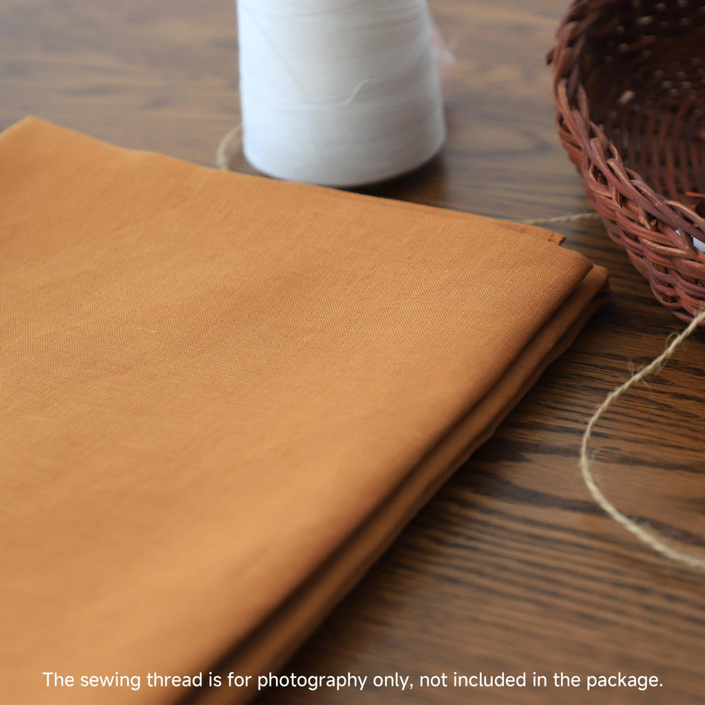 Simple&Opulence 100% Nature Pure Linen Fabric 78 Inch by The Yard, Plain Solid Color Linen Fabric for Sewing, Embroidery, Clothing, Needlework, Bag, Tablecloths, Garments Craft Accessories(Dusty Blue)