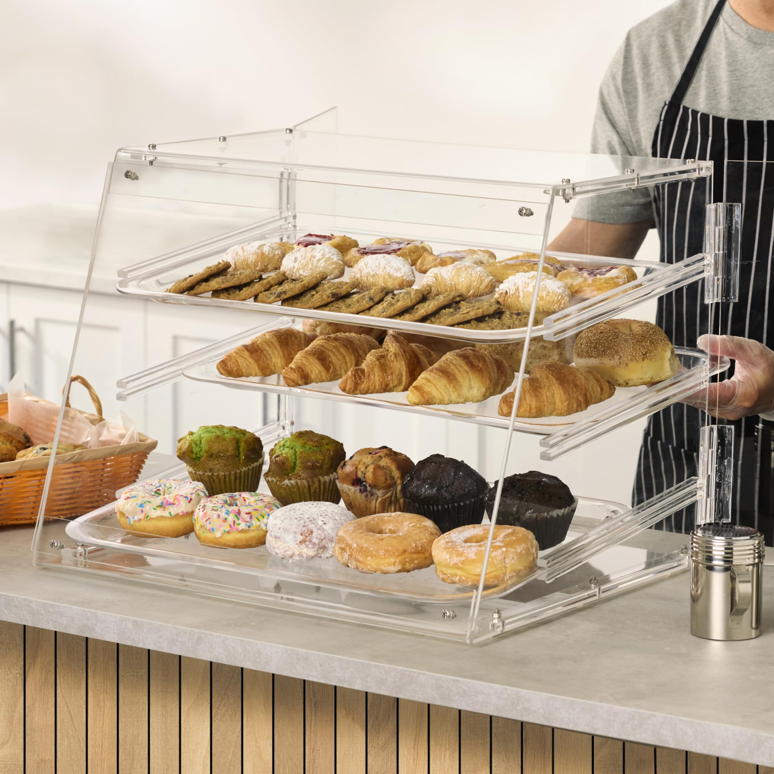 Winco Acrylic Display Case, 2 Tray