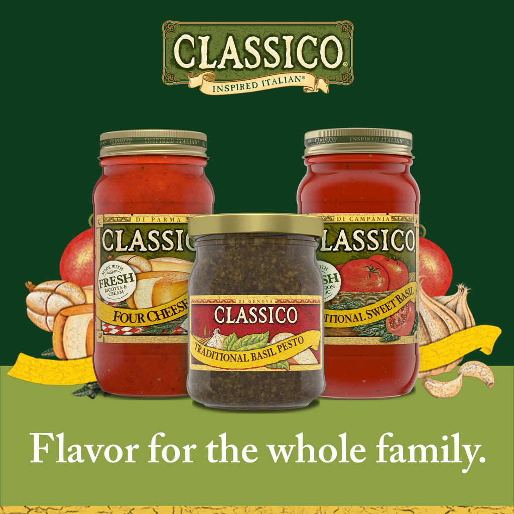 Classico Signature Recipes Traditional Basil Pesto Sauce & Spread, 8.1 oz Jar