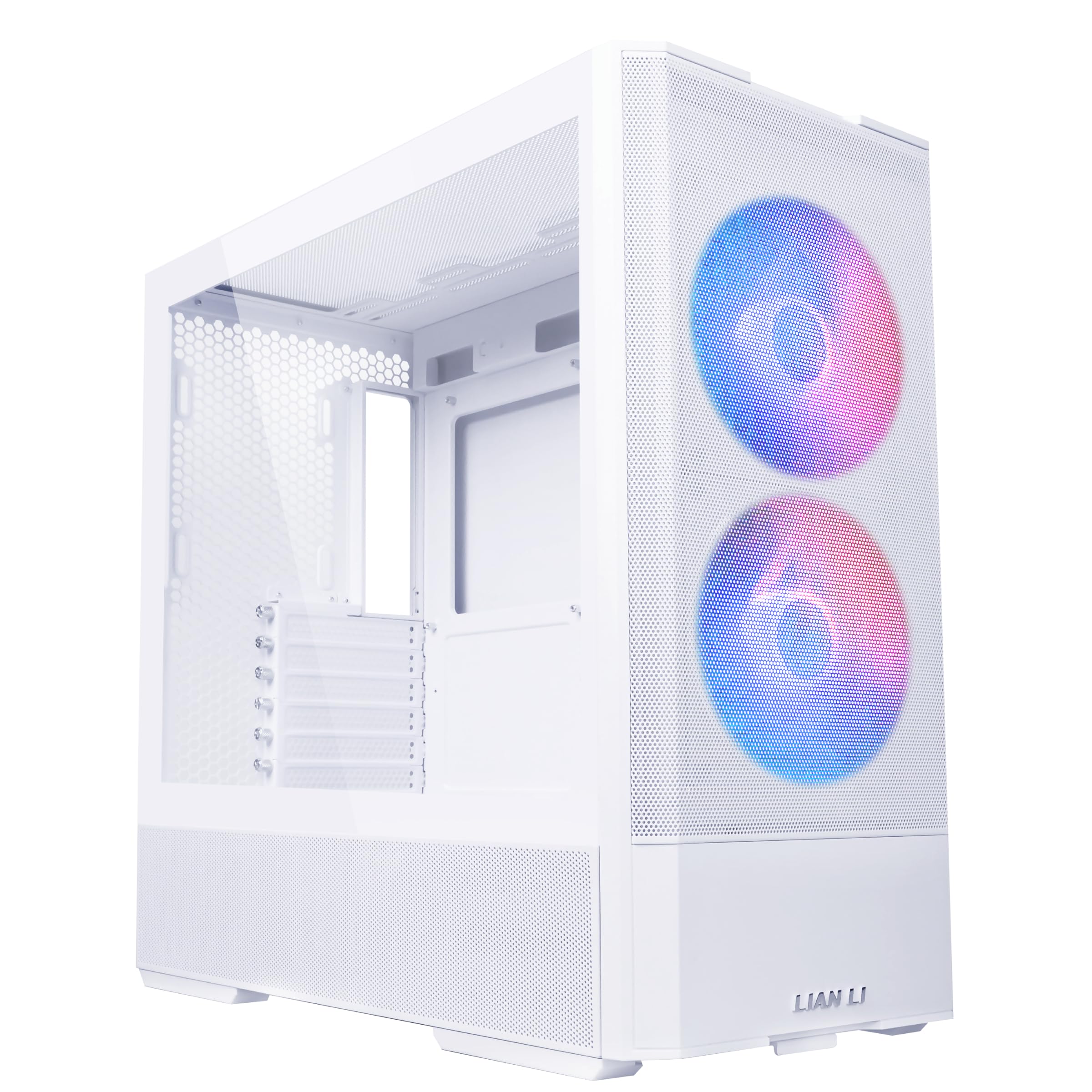 LIAN LI LANCOOL 207 Compact ATX RGB Gaming Computer Case, Airflow Optimized Mesh Panels Tower Chassis w/ 2x140mm ARGB,2x120mm PWM Fans Pre-Installed, USB Type-C Port, Tempered Glass Side Panel (Black)